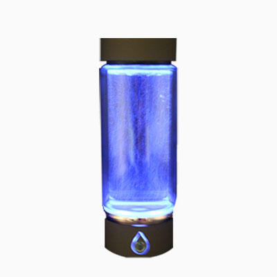Продажа лучших здоровых интеллектуальных красочных световых электрических водородных водных бутылок Стеклянная бутылка портативного водного генератора HHO